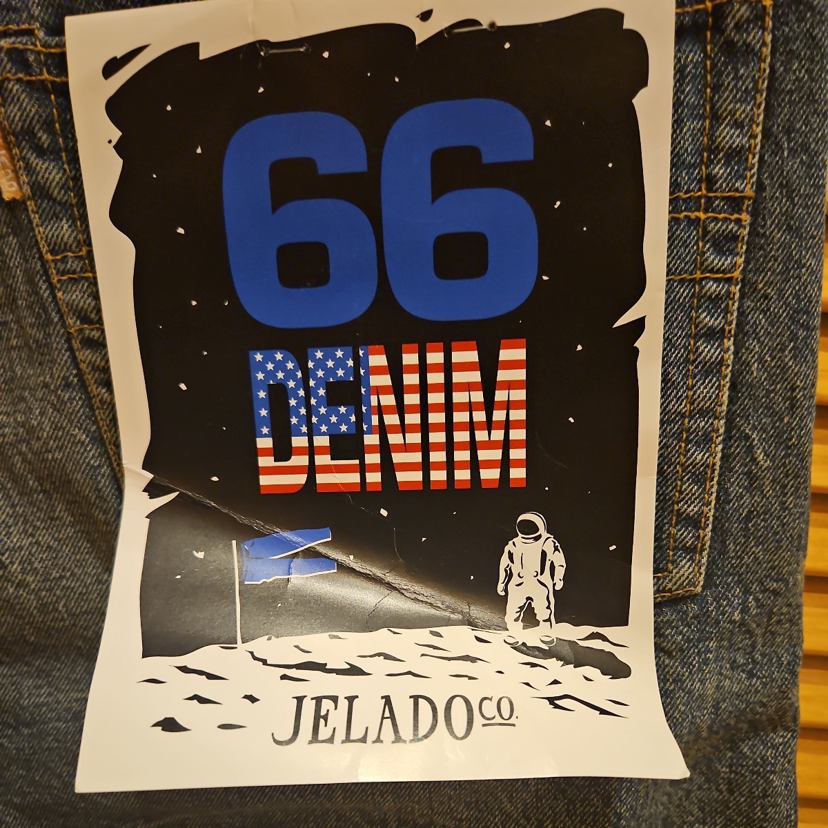 JELADO 66 Shorts V/F ジェラード 66デニムショーツ ヴィンテージ加工 JP22311 [フェイドインディゴ]　未使用品　定価26400円 Lサイズ(W34)_画像3