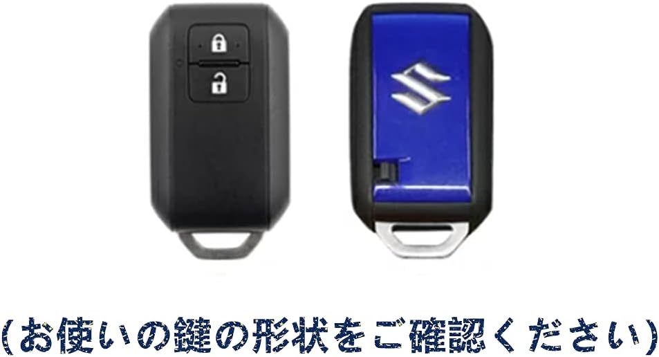 SUZUKI スズキ スペーシア ジムニー ハスラー スマートキー ケース キーカバー キーホルダー 2ボタン レッド 赤 レザー お洒落 高級 車用