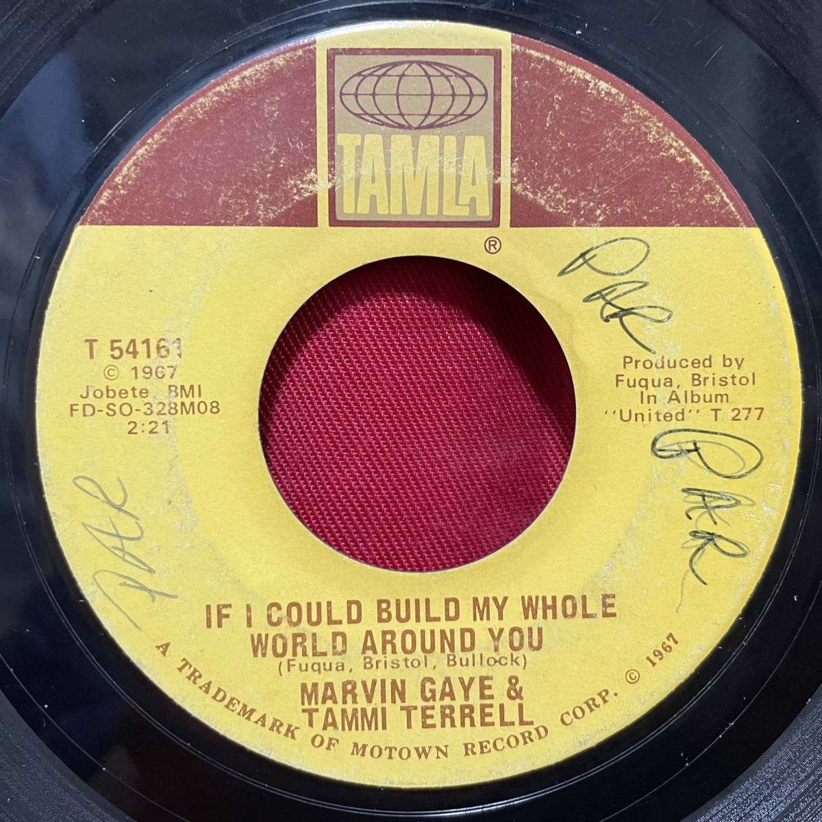 ◆USorg7”s!◆MARVIN GAYE & TAMMI TERRELL◆IF I COULD BUILD MY WHOLE WORLD AROUND YOU◆_画像1