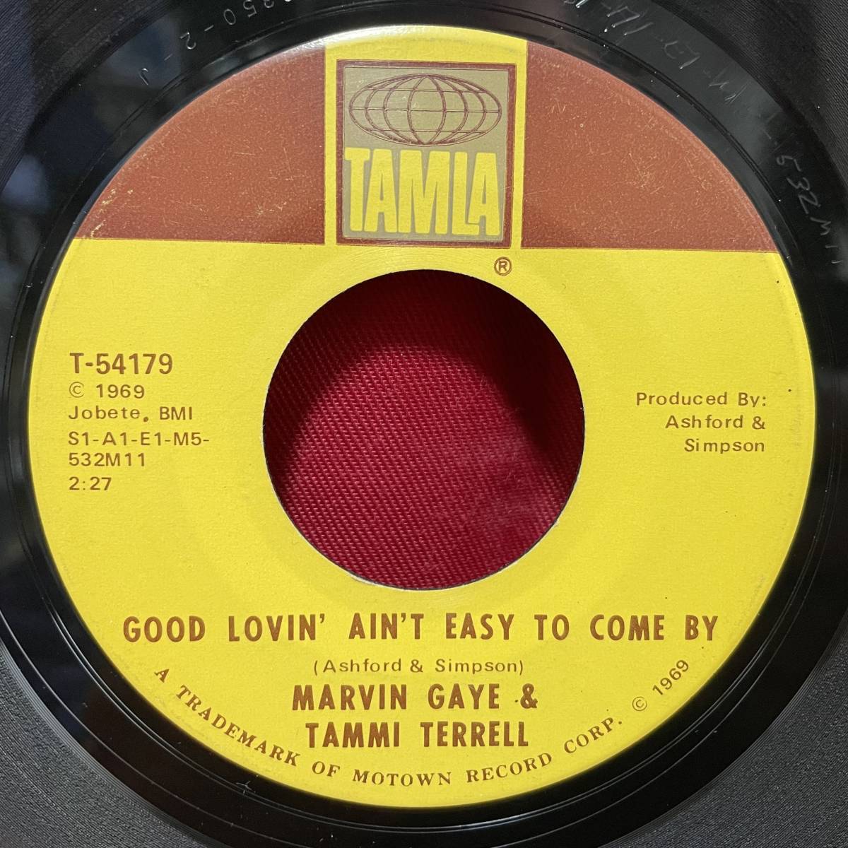 ◆難あり◆USorg7”s!◆MARVIN GAYE/TAMMI TERRELL◆GOOD LOVIN' AIN'T EASY TO COME BY◆_画像1