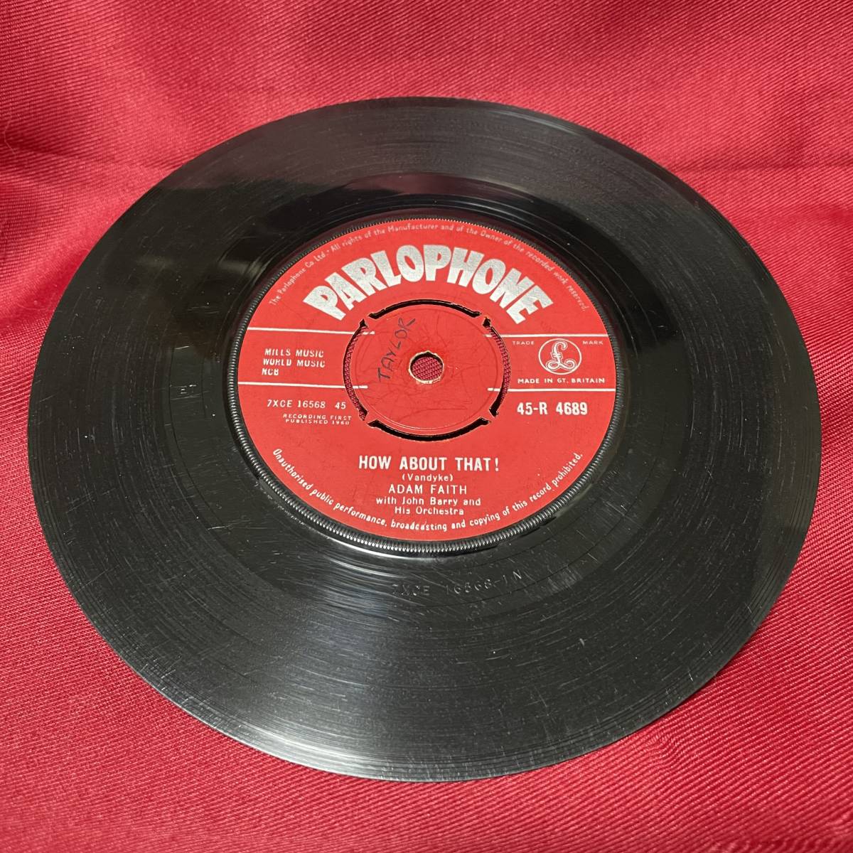 ◆UKorg7”s!◆ADAM FAITH◆HOW ABOUT THAT!◆_画像5