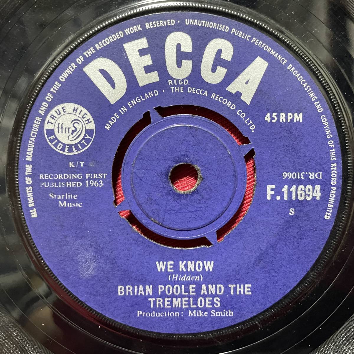 ◆UKorg7”s!◆BRIAN POOLE & THE TREMELOES◆TWIST AND SHOUT◆_画像2