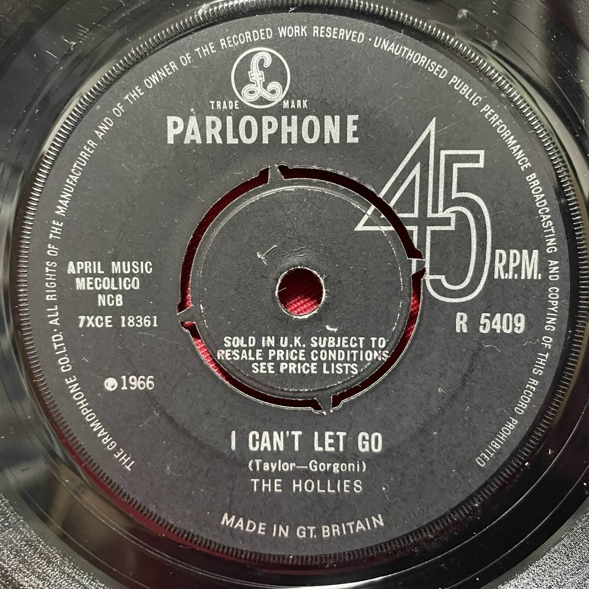 ◆UKorg7”s!◆THE HOLLIES◆I CAN'T LET GO◆の画像1