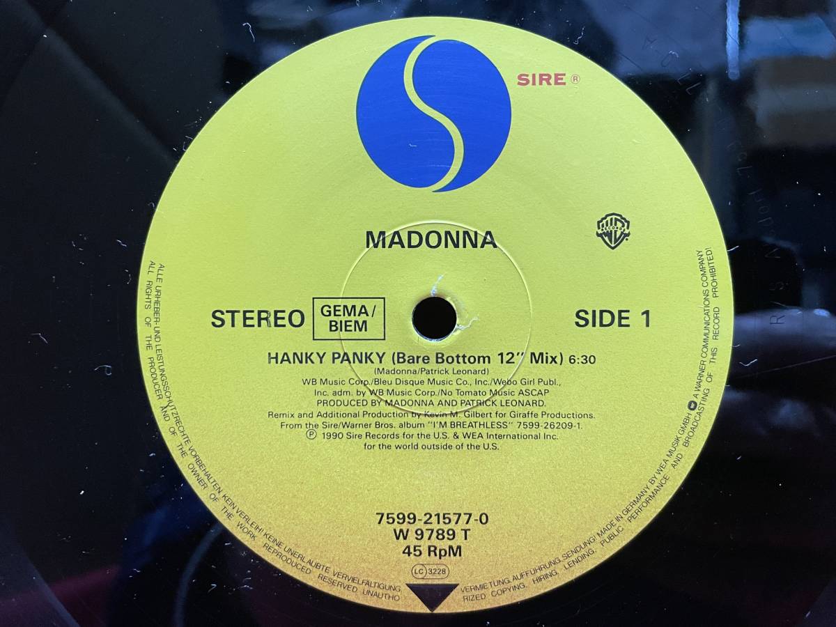 ◆欧州12”s!◆MADONNA◆HANKY PANKY◆_画像7