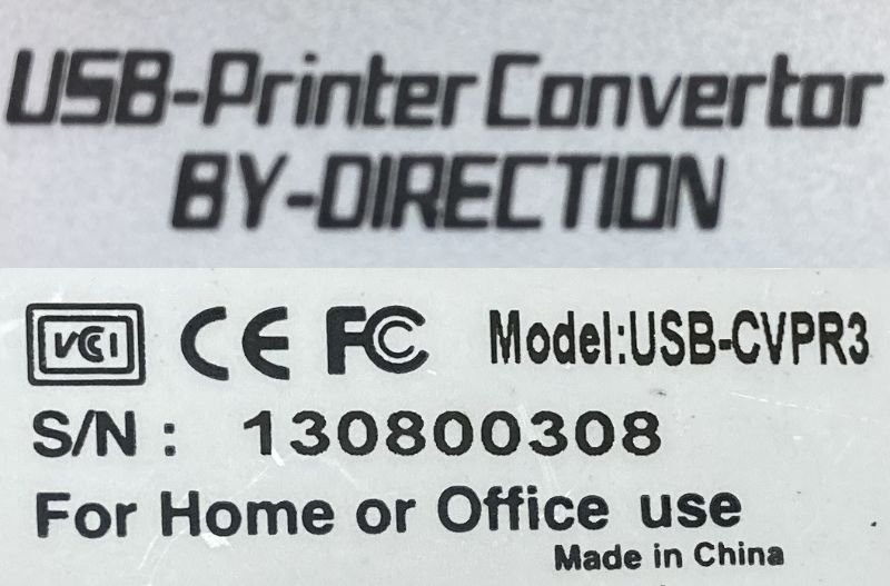 2006-O★サンワサプライ USBプリンタコンバータケーブル★USB-CVPR3★ケーブル長3ｍ★送料185円(クリックポスト)の画像2