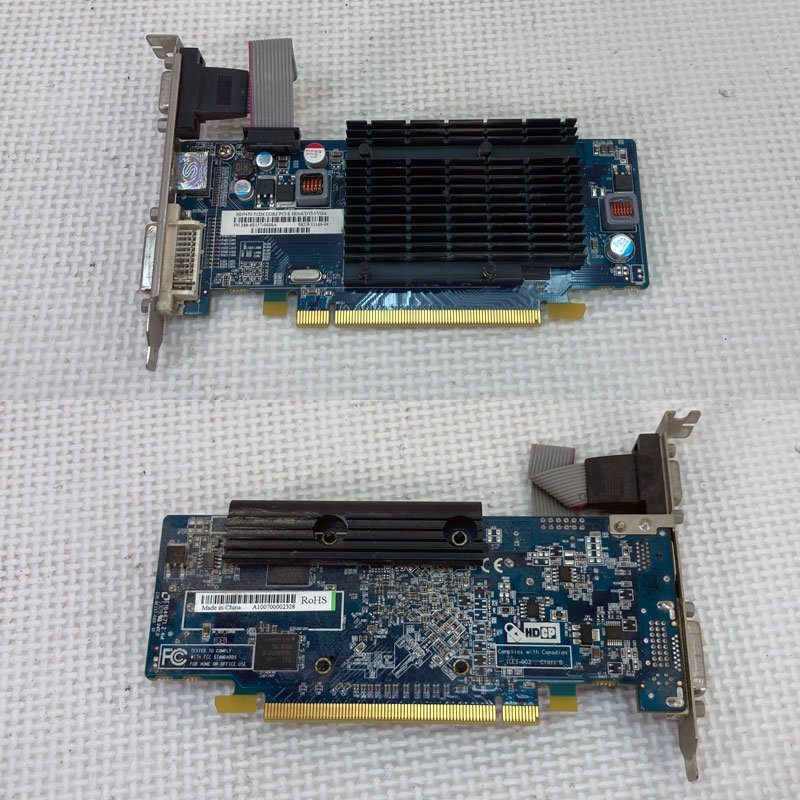 中古グラフィックカード 動作確認済 WinXP～Win10 LINUX ★ ATI Radeon HD 5450 DDR2 512MB 64bit VGA?DVI/HDMI #2102-K_画像2