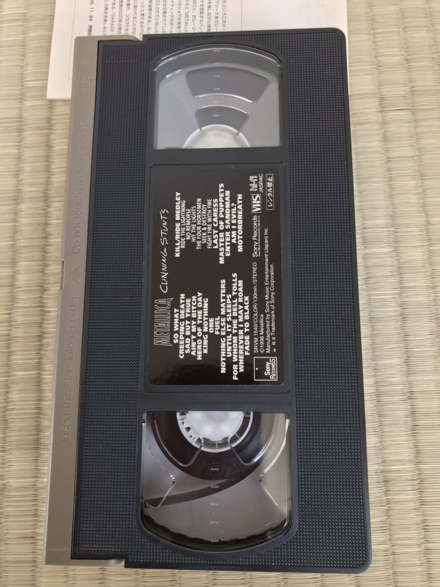 中古ビデオテープ 日本版字幕付きメタリカ カンニング スタンツ〜ロードライブ 130分_画像4