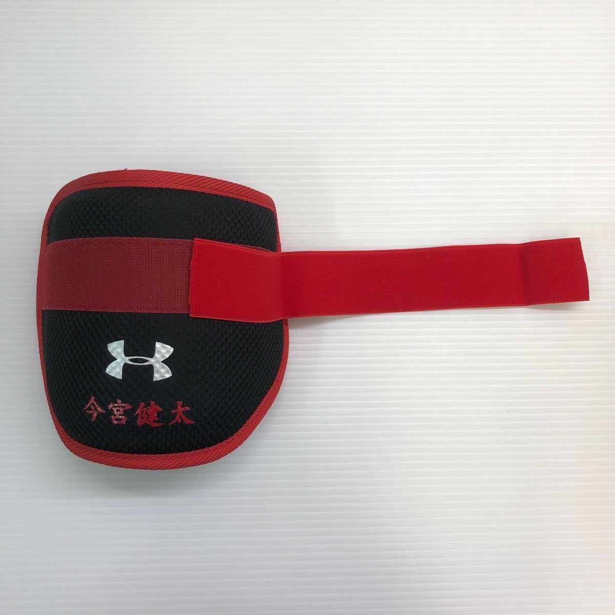 H-3675 福岡ソフトバンクホークス 今宮健太選手 アンダーアーマー UNDER ARMOUR エルボーガード 野球 中古 _画像2