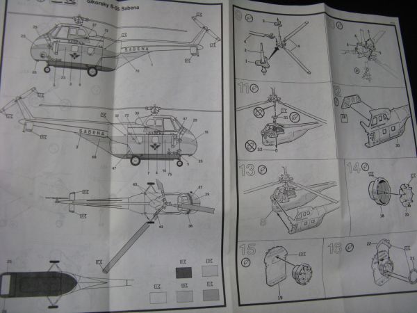 ★　　レベル　1/48 シコルスキー S-55 SABENA 　　★_画像6