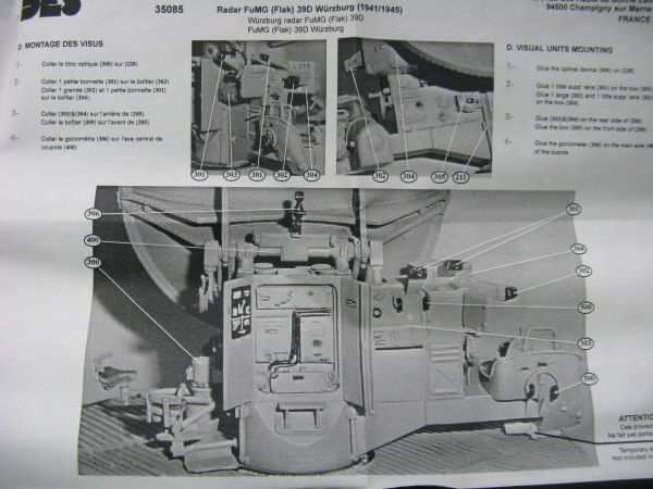 ★　DES　1/35 Radar FuMG (flak) 39D Wurzburg (1941/45) ★_画像8