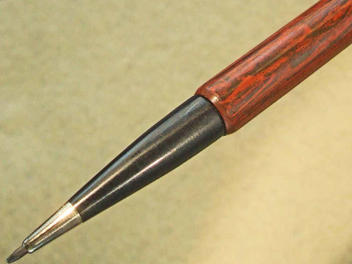 ◆ロングサイズ◆1930年代製 リップルレッド・エボナイトペンシル イギリス◆ ◆ 1930’s Ripple Red Ebonite Pencil English◆_画像4