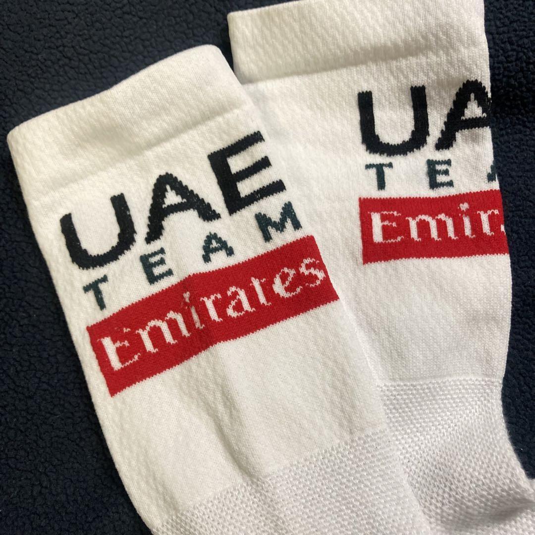 SALE 選手支給品 UAEチームエミレーツ レースソックス Defeet プロチーム 靴下 コルナゴ Colnago_画像2