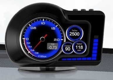 スピードメーター タコメーター 追加メーター GPS/OBD2モード対応 色切替可能 u116_画像4