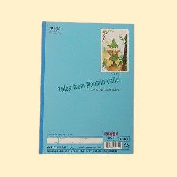 アピカ漢字練習帳200字（表紙青色）　ムーミン谷のなかまたち　学用3号179ｘ252･30枚　11ﾐﾘﾏｽ　60冊
