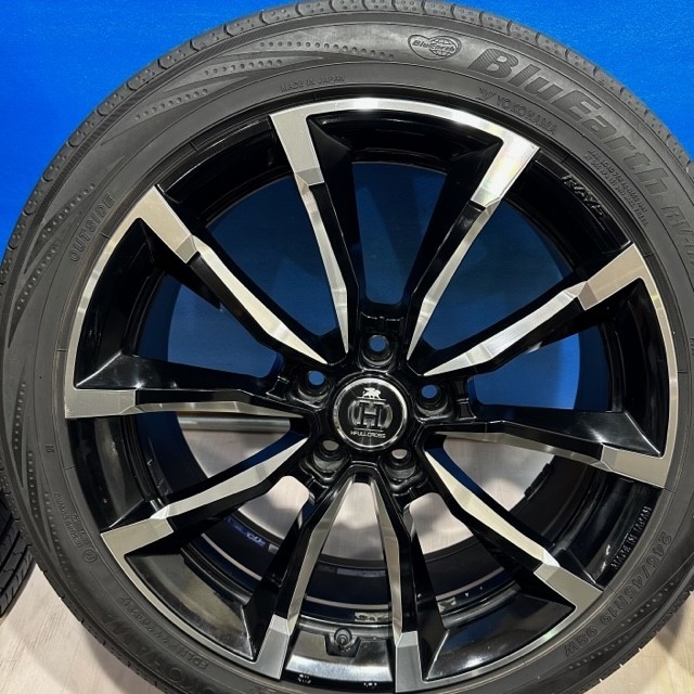 19インチ ホイールセット　 245/45R19　 YOKOHAMA　 BluEarth RV-02 245/45/19 4本　タイヤホイールセット　 19×8J +45_画像2