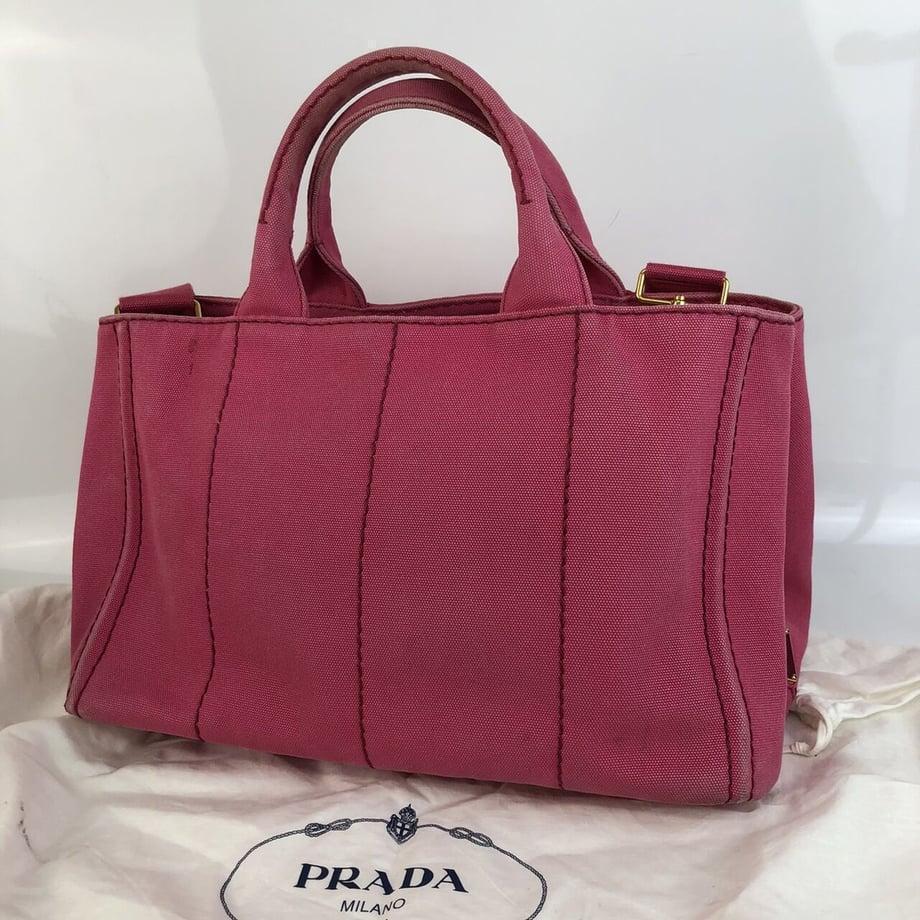 PRADA プラダ カナパ 2way ハンドバッグ ショルダーバッグ ピンク バッグ 鞄 かばん レディース 送料無料 おしゃれ_画像2