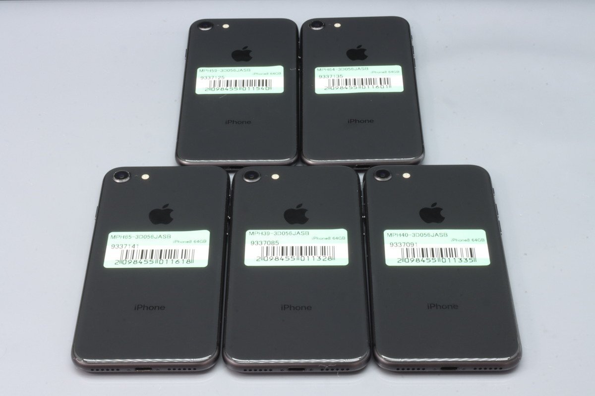 Apple iPhone8 64GB Space Gray 5台セット ■ソフトバンク★Joshin(ジャンク)1540【1円開始・送料無料】_画像3