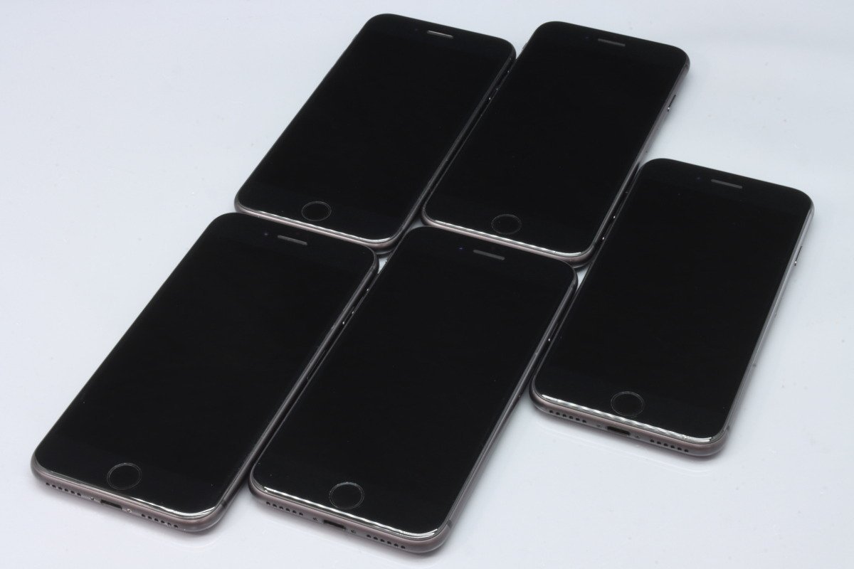 Apple iPhone8 64GB Space Gray 5台セット ■ソフトバンク★Joshin(ジャンク)1540【1円開始・送料無料】_画像1