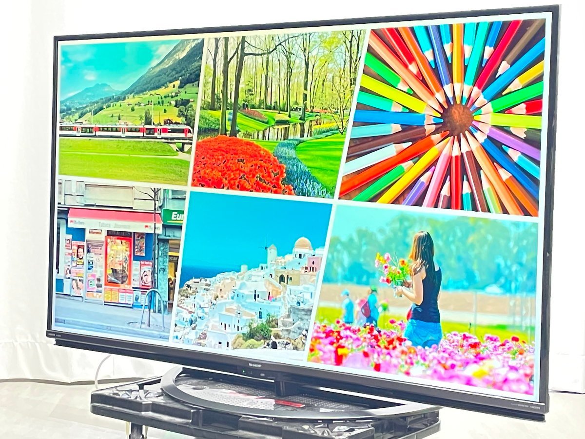 55インチ液晶4Kテレビ SHARP 4T-C55AJ1(2018年製造)HDR/WIFI/ ■シャープ AQUOS★Joshin(難あり)5254●1円開始・直接引渡可_画像3
