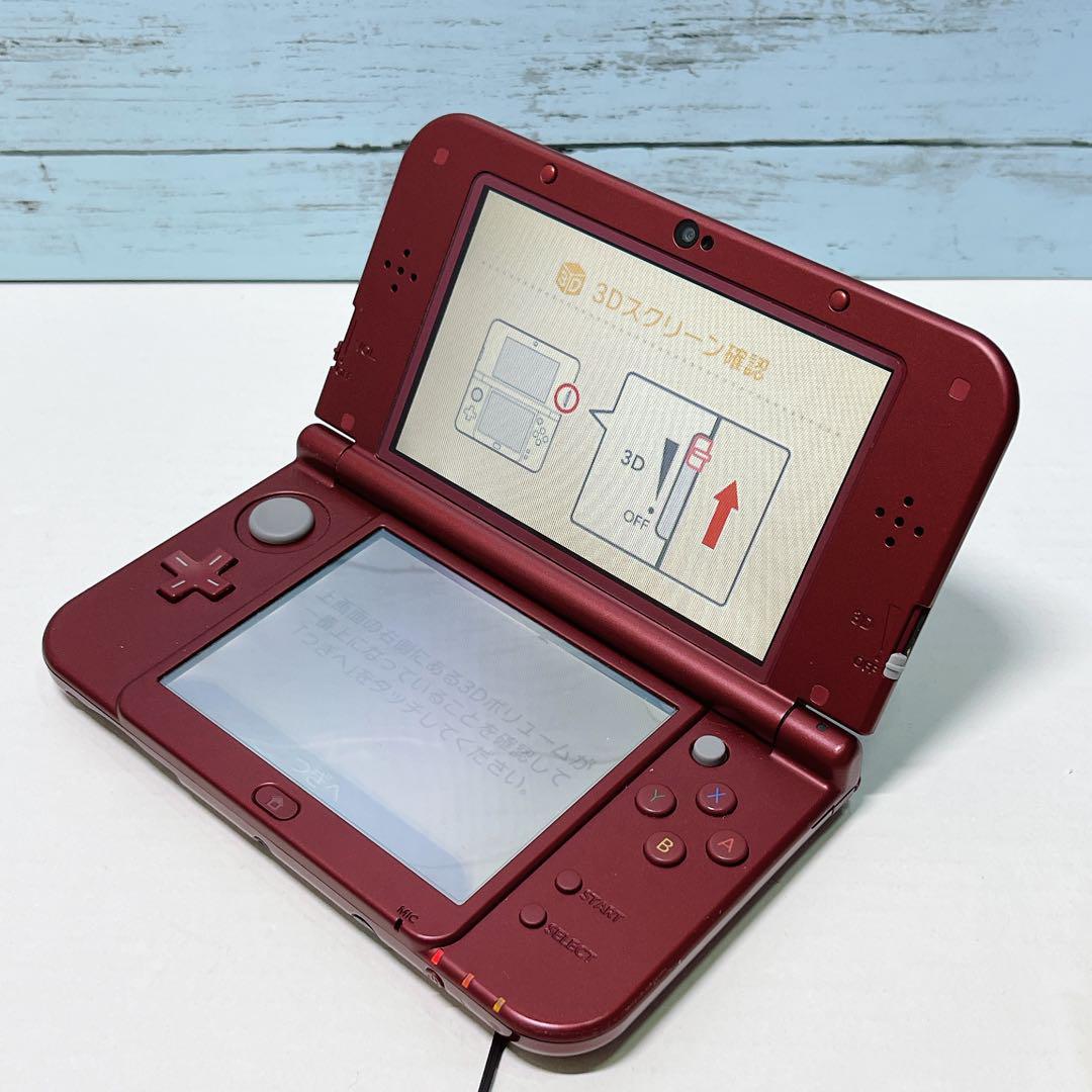 美品！NINTENDO new 3DS LL 本体/メタリックレッド 2台セット_画像5