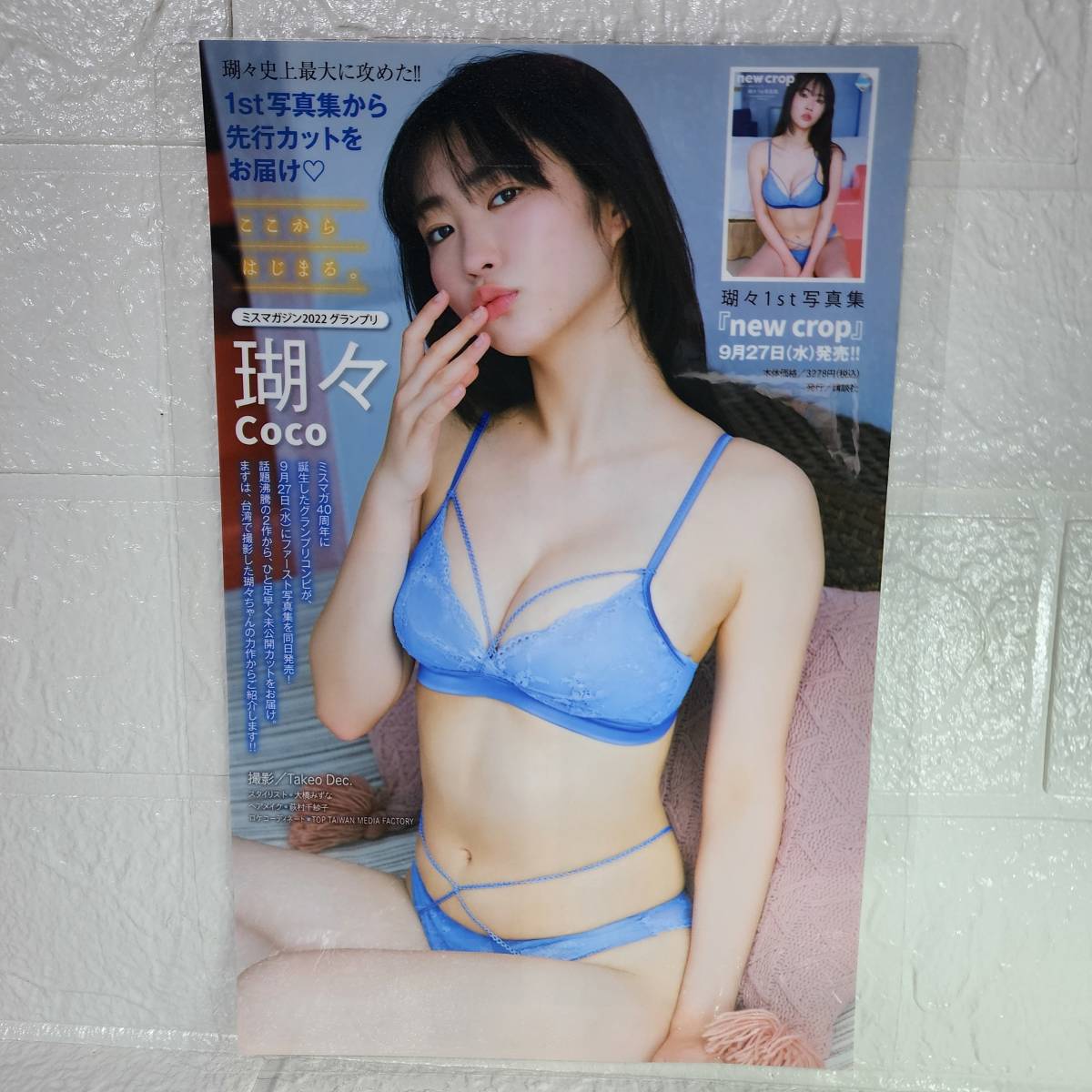 【高品質厚手ラミネート加工150μ】咲田ゆな ヤングマガジン2013年2/25NO.11 B5 水着 雑誌切り抜き8ページ 【グラビアアイドル】女優_画像1