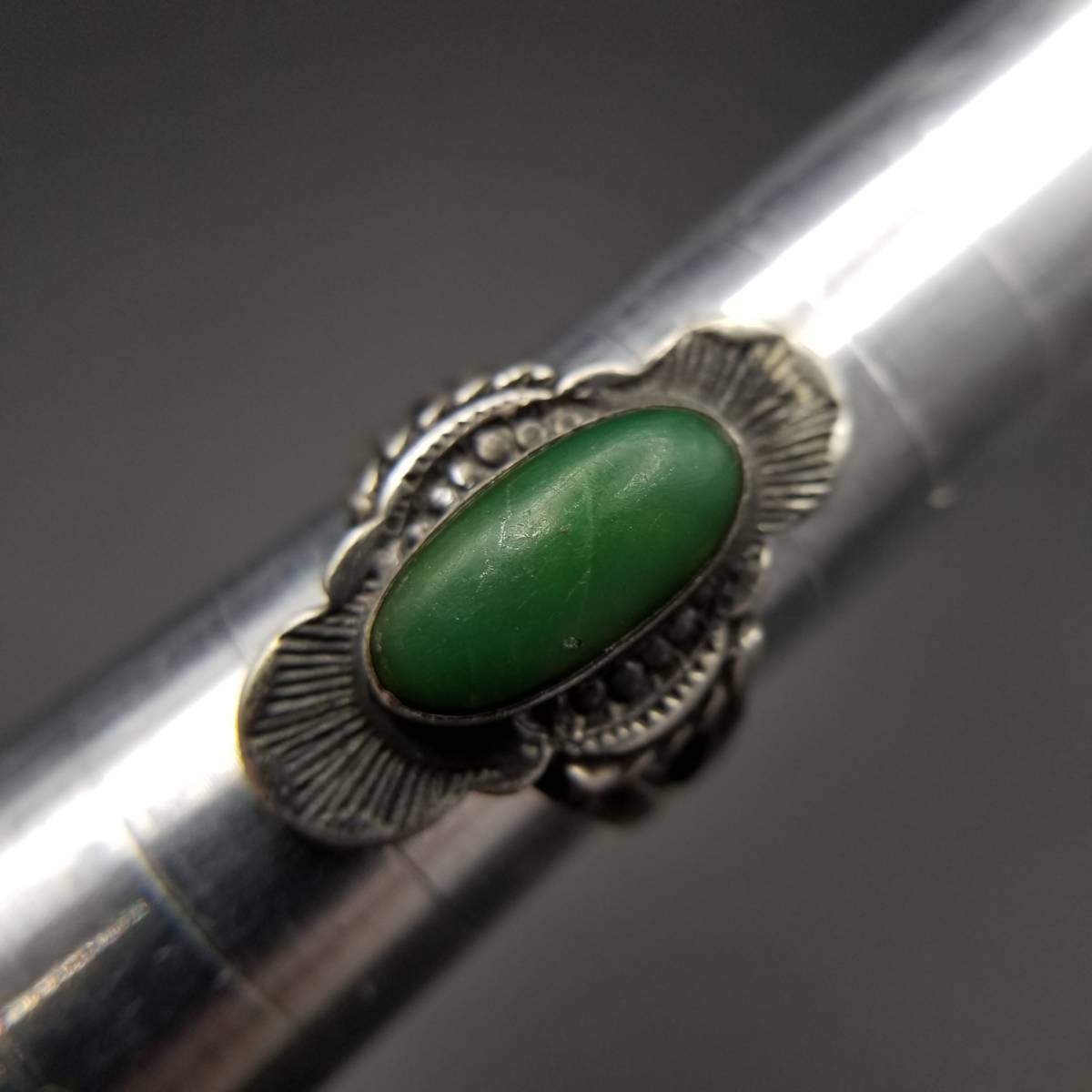 【500円引きクーポン】 Fred Harvey シルバー モスグリーン ターコイズ インディアン 12号~