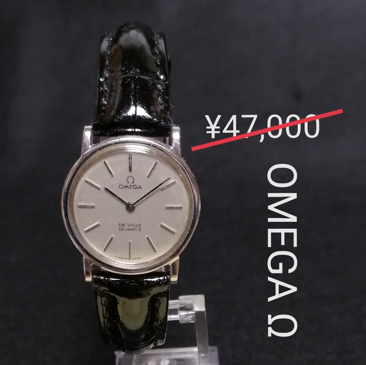OMEGAオメガΩデビル 美品 Qz 稼働良好レディース腕時計 アンティーク