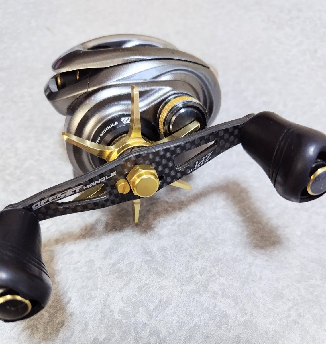 カスタムリール SHIMANO シマノ 15メタニウムDC HG ZPIハンドル カスタムリール SHIMANO シマノ 15メタニウムDC HG ZPIハンドル