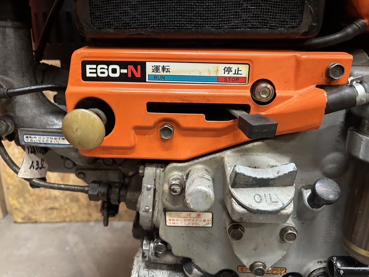 中古 kubota クボタ ディーゼルエンジン E60-N 6馬力 動作確認 中古 kubota クボタ ディーゼルエンジン E60-N 6馬力 動作確認