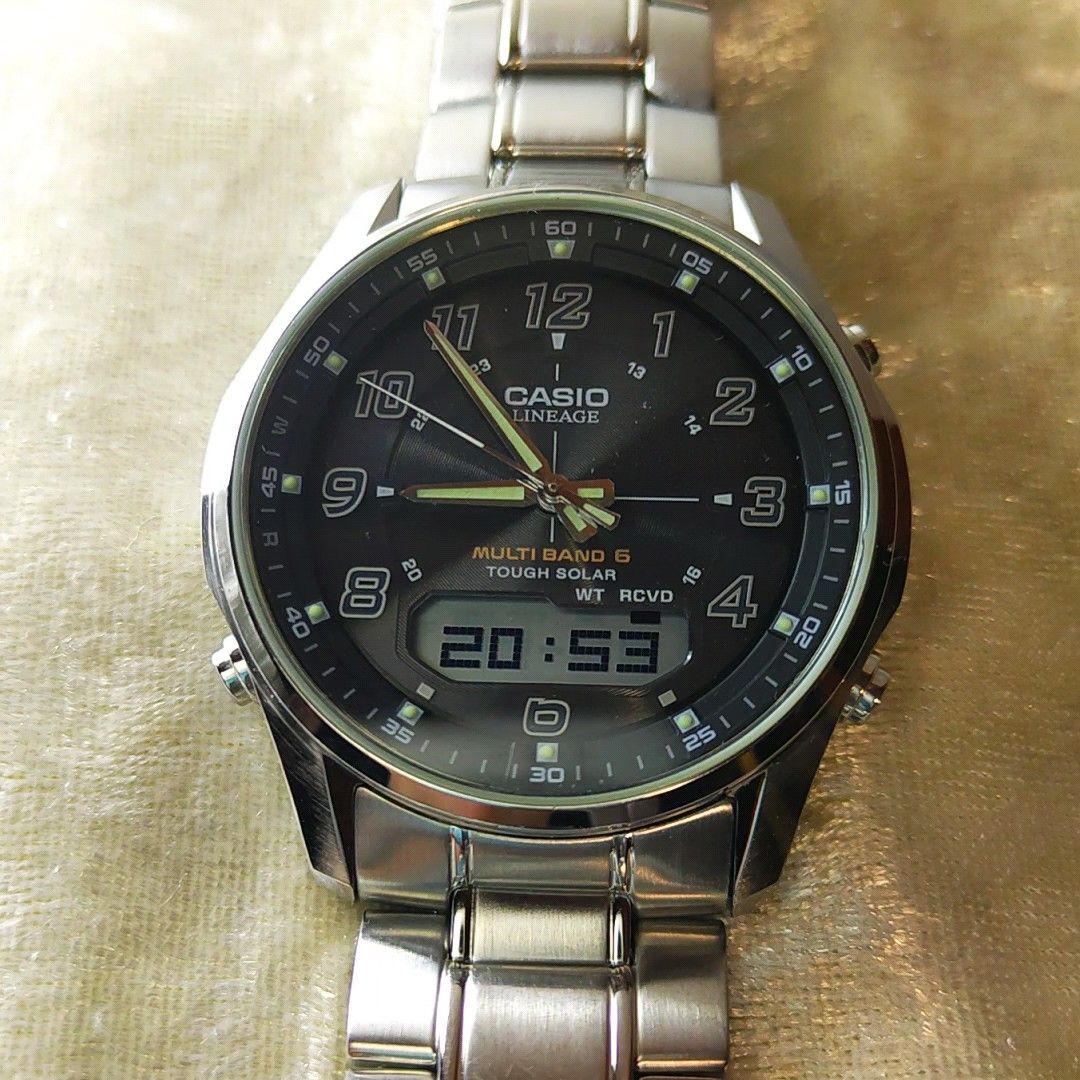CASIO LINEAGE LCW-M100 電波ソーラー アナデジ【稼働品|Yahoo CASIO LINEAGE LCW-M100 電波ソーラー アナデジ【稼働品|Yahoo