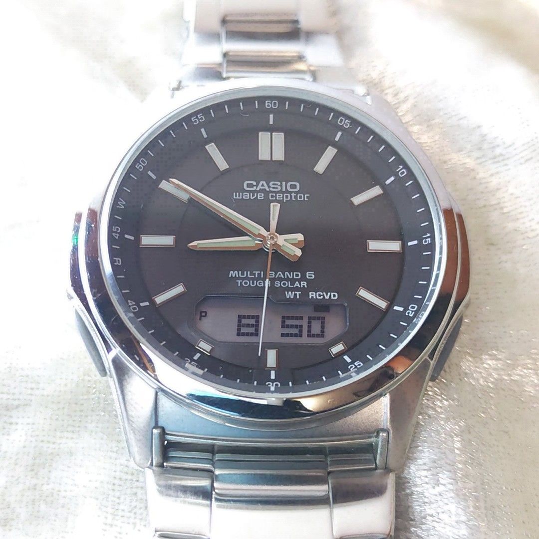 CASIO wave ceptor WVA-M630電波ソーラー【稼働品