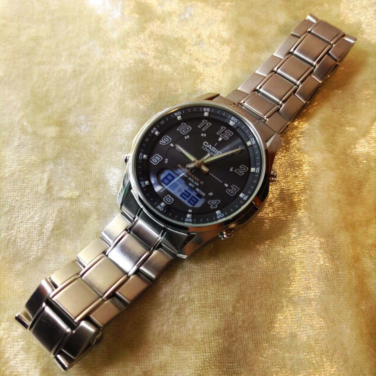 CASIO LINEAGE LCW-M100 電波ソーラー アナデジ【稼働品|Yahoo CASIO LINEAGE LCW-M100 電波ソーラー アナデジ【稼働品|Yahoo