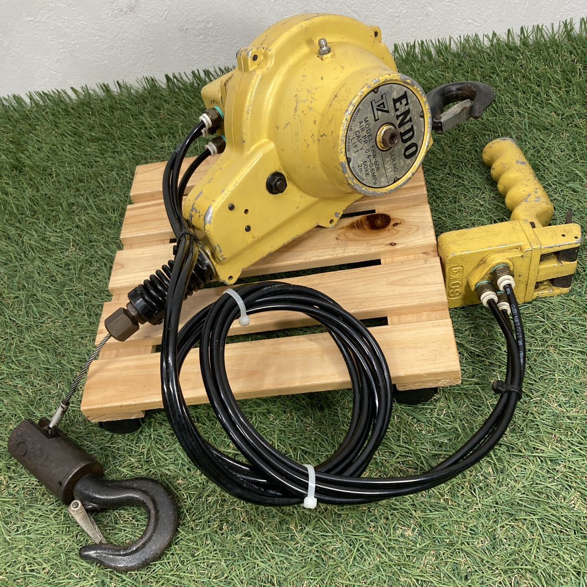 遠藤 エアホイスト EHW-60R 60kg 領収書 2486
