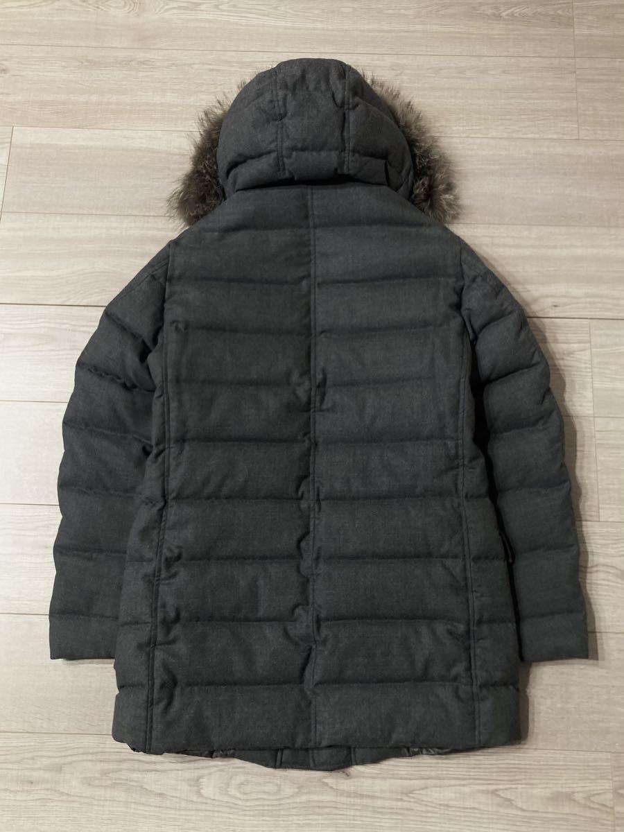 ほぼ未使用 HERNO ヘルノ ウールダウンコート グレー 羽マーク3 ほぼ未使用 HERNO ヘルノ ウールダウンコート グレー 羽マーク3