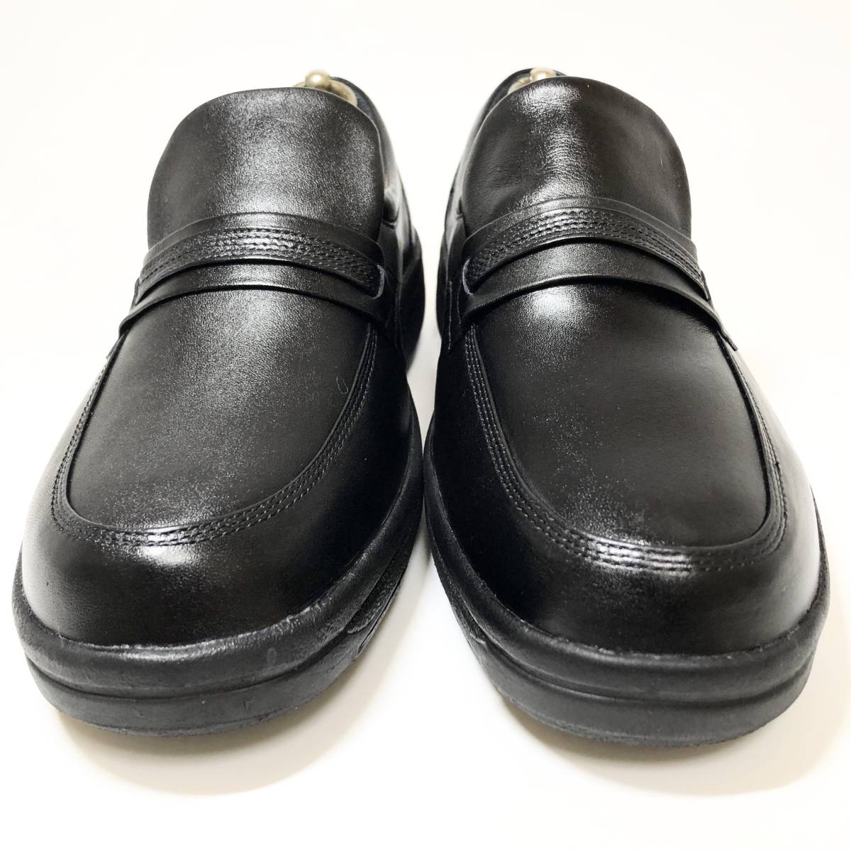 ★美品★【REGAL ProfessionalGear】リーガル プロフェッショナルギア 25cm 黒 ブラック ローファー 革靴 メンズ ビジネス 紳士靴の画像3