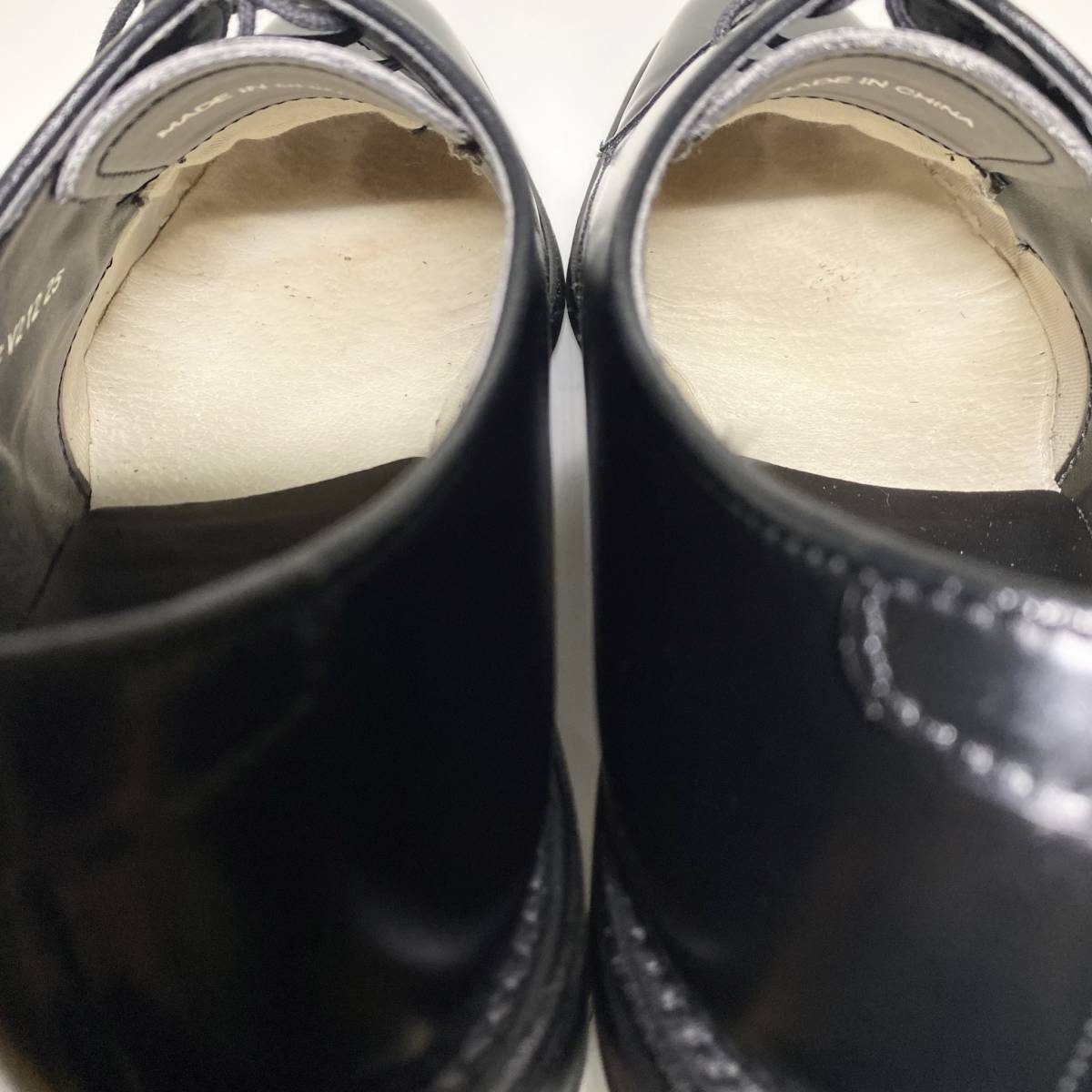 ★美品★【REGAL】リーガル 25.0cm 黒 ブラック プレーントウ 外羽 革靴 メンズ ビジネスシューズ レザー 紳士靴 _画像7