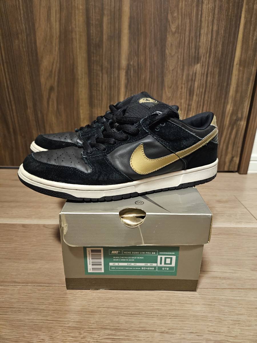 NIKE DUNK Low PRO SB (072カラー) 黒×金 "Takashi Hosokawa" モデル　US10(28cm)