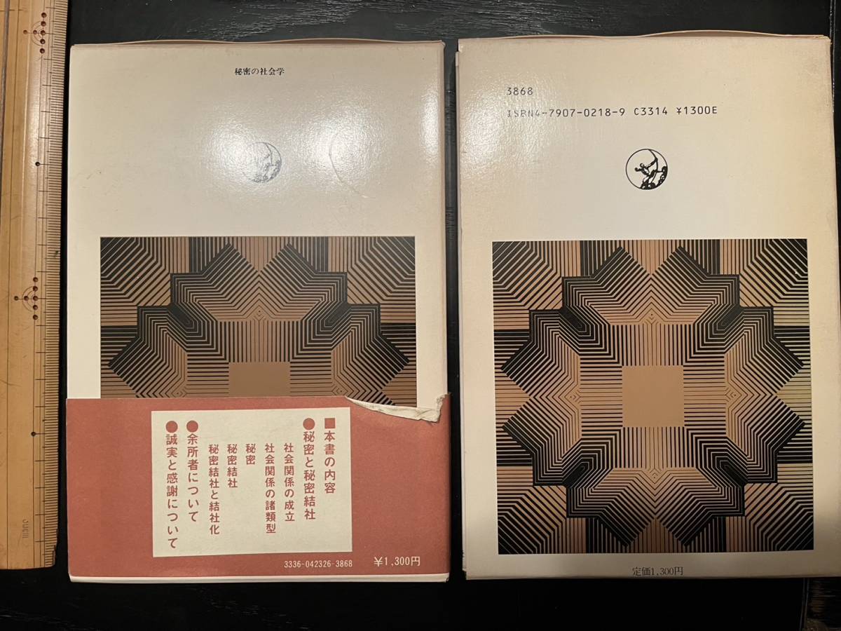 ジンメル著作まとめて2冊一括　『宗教の社会学』『秘密の社会学』の2冊一括　G・ジンメル著/世界思想社/1979年81年/函ヤケシミイタミ_画像3