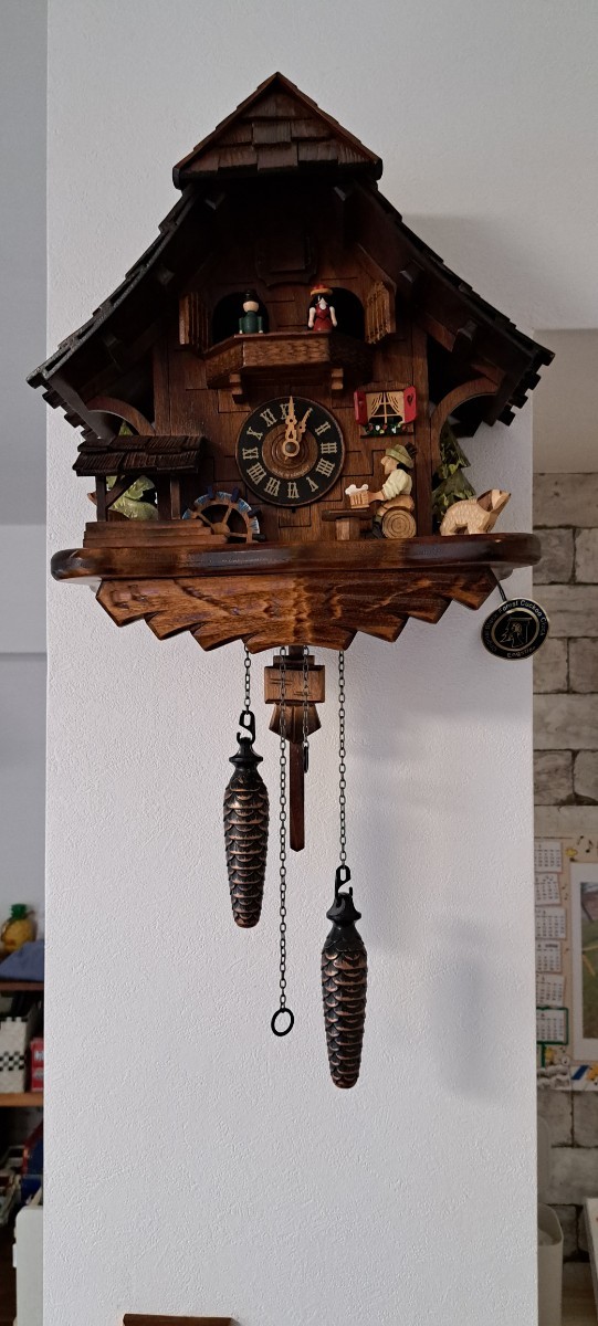 エングストラー社　鳩時計　カッコー時計　ドイツ からくり時計_画像1