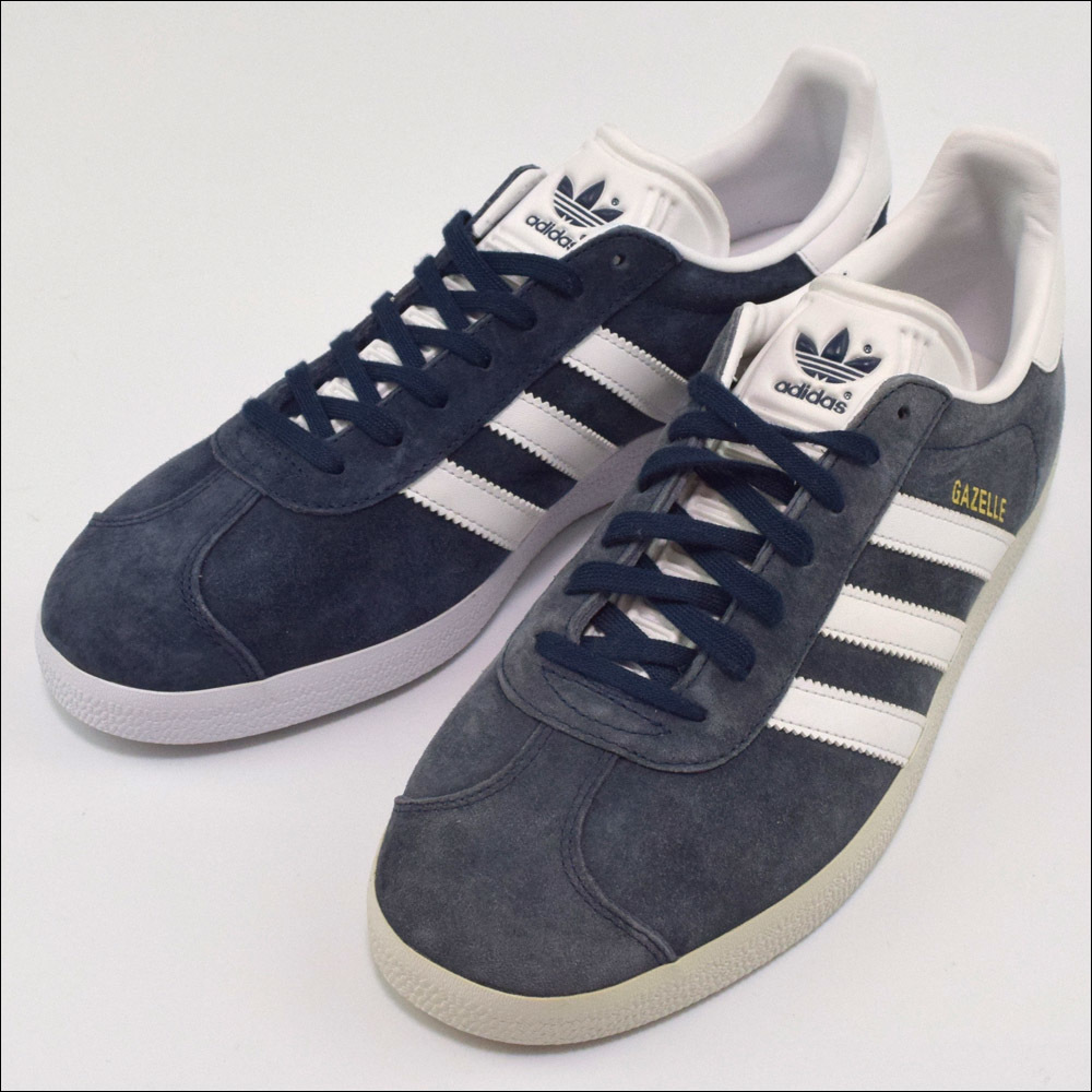 訳未使用 adidas アディダス GAZELLE ガゼル 27cm カレッジネイビー/ホワイト/ゴールドメタリック スニーカー B5478_画像1