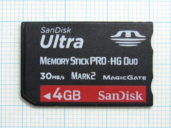 ★SanDisk メモリースティック PRO-HG Duo ４ＧＢ 中古★送料６３円～_画像1