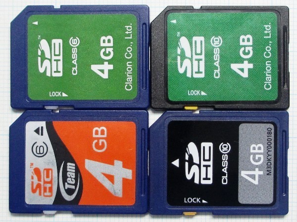 ★ＳＤＨＣメモリーカード ４GB ４枚 中古★送料６３円～_画像1