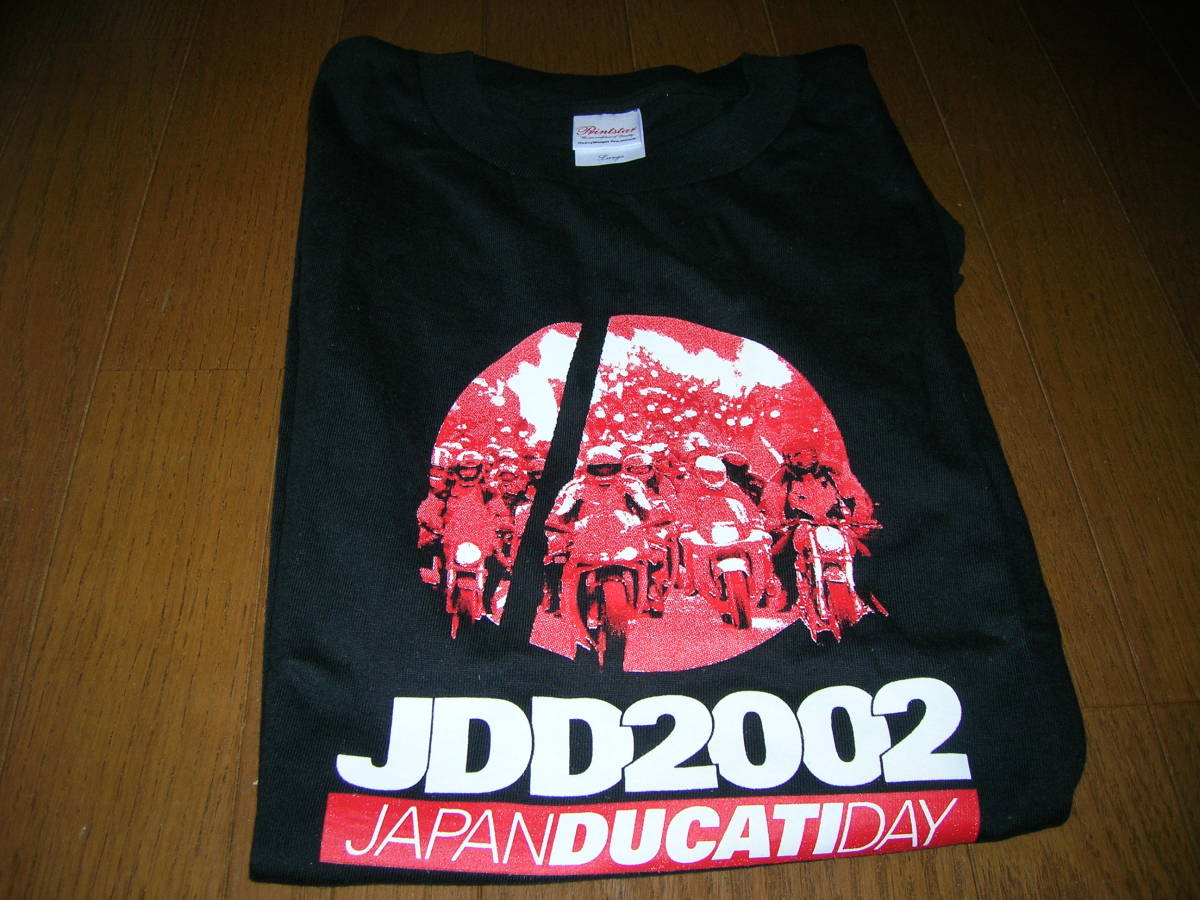 未使用保管品 希少品 JAPAN DUCATI DAY 2002 JDD2002 半袖Tシャツ ドュカティ の画像2