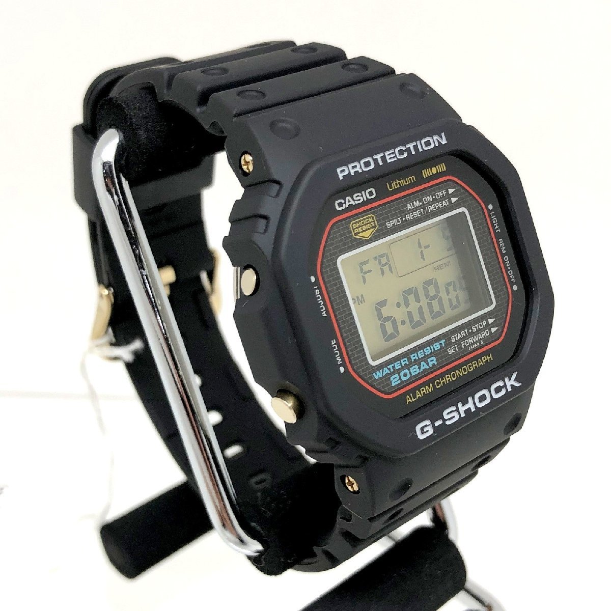 美品 G-SHOCK ジーショック CASIO カシオ 腕時計 DW-1983-1 初代復刻 10周年 豆球ライト デジタル クォーツ ブラック 【ITQKRNZK1E2E】_画像2