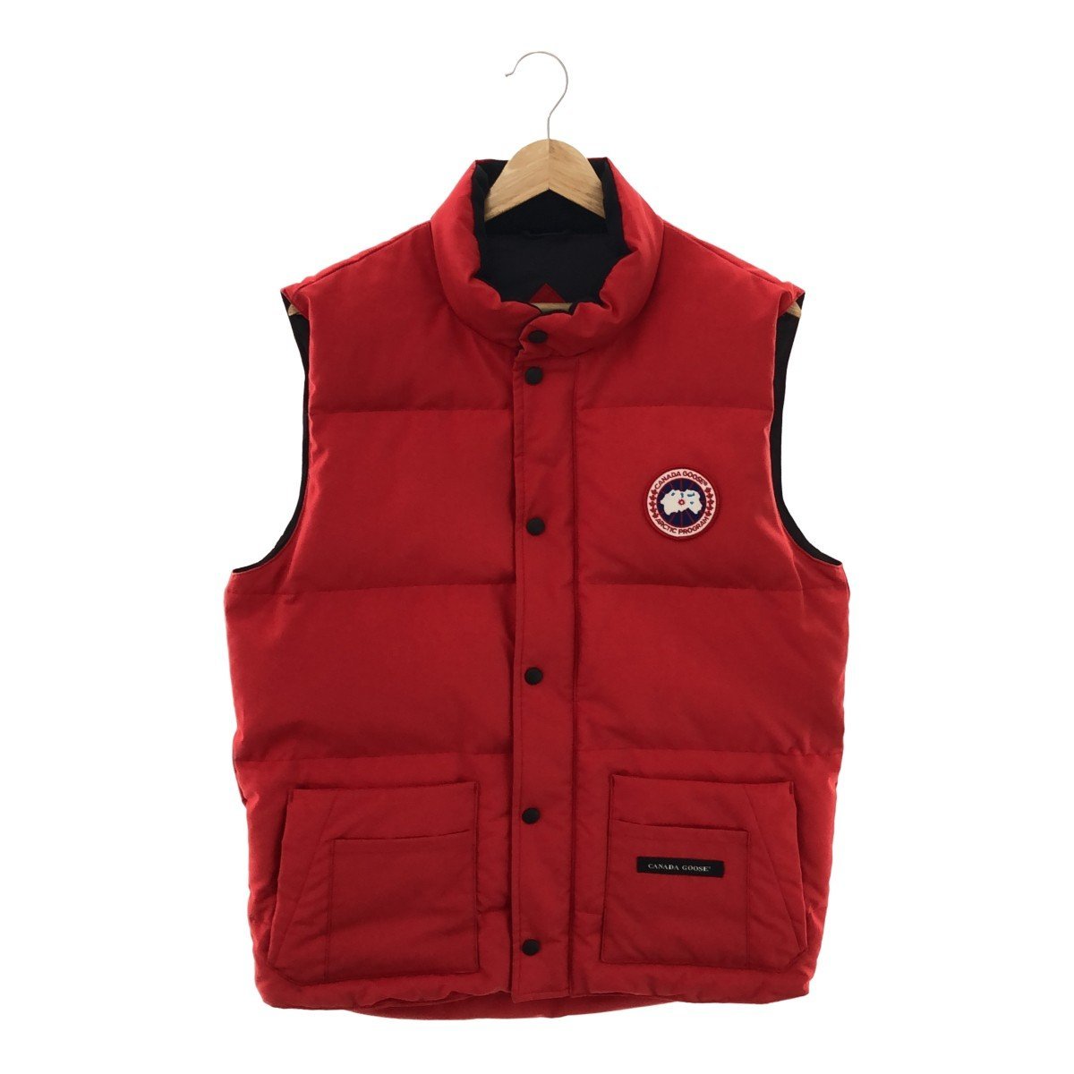 CANADA GOOSE カナダグース 【men3489M】 Freestyle Crew Vest フリースタイル クルー ベスト ダウンベスト レッド 赤 Mサイズ 厚手 OC