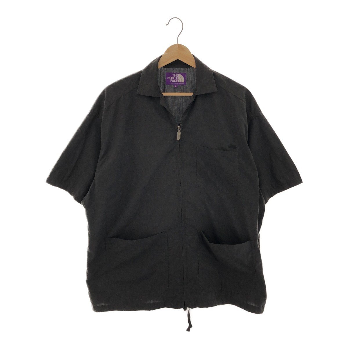 THE NORTH FACE PURPLE LABEL ザノースフェイス パープルレーベル 【men3491M】 Polyester Linen Shirt NT3321N フィッシング半袖シャツ OC