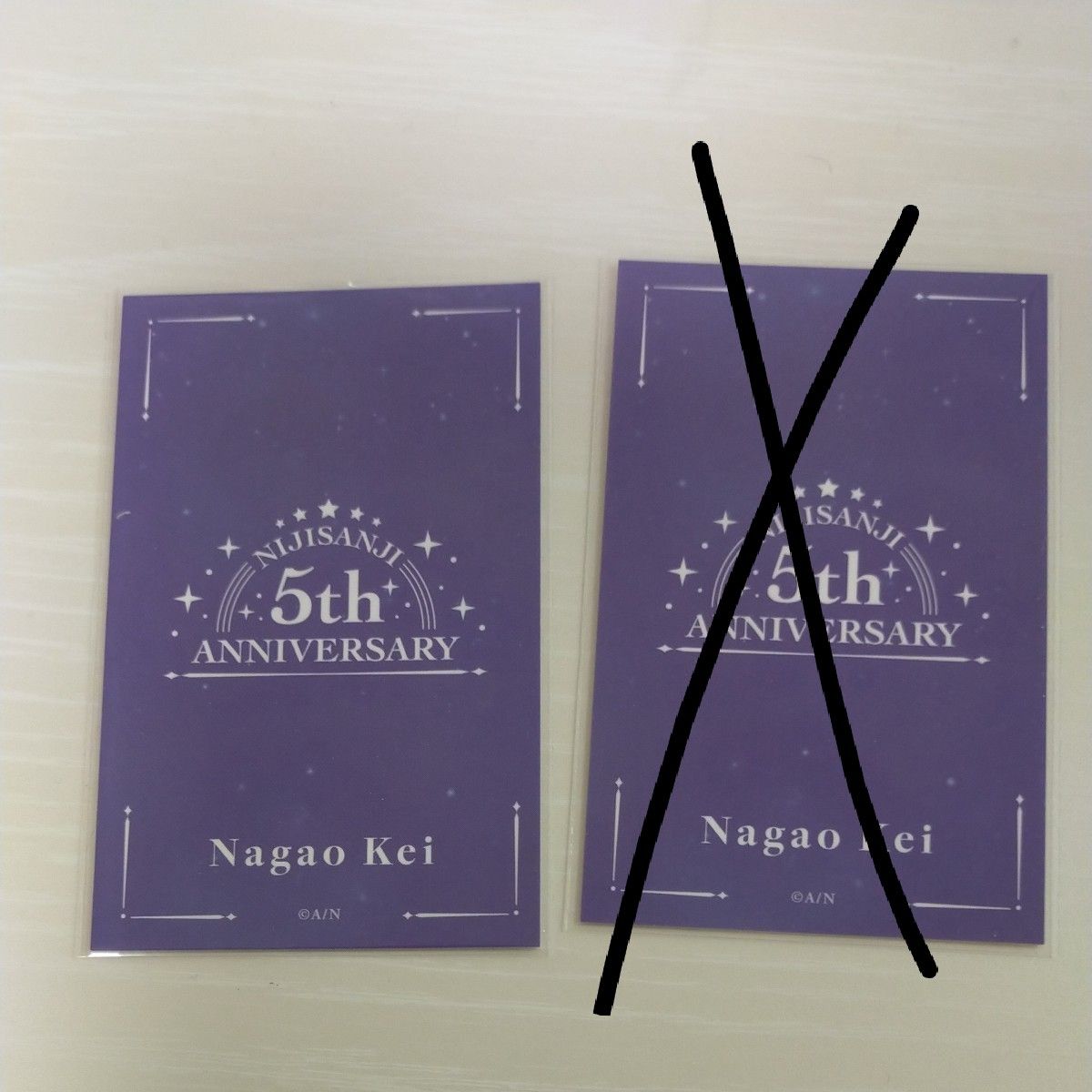 にじさんじ 長尾景 5周年 チェキ風カード サイン入り|Yahoo にじさんじ 長尾景 5周年 チェキ風カード サイン入り|Yahoo