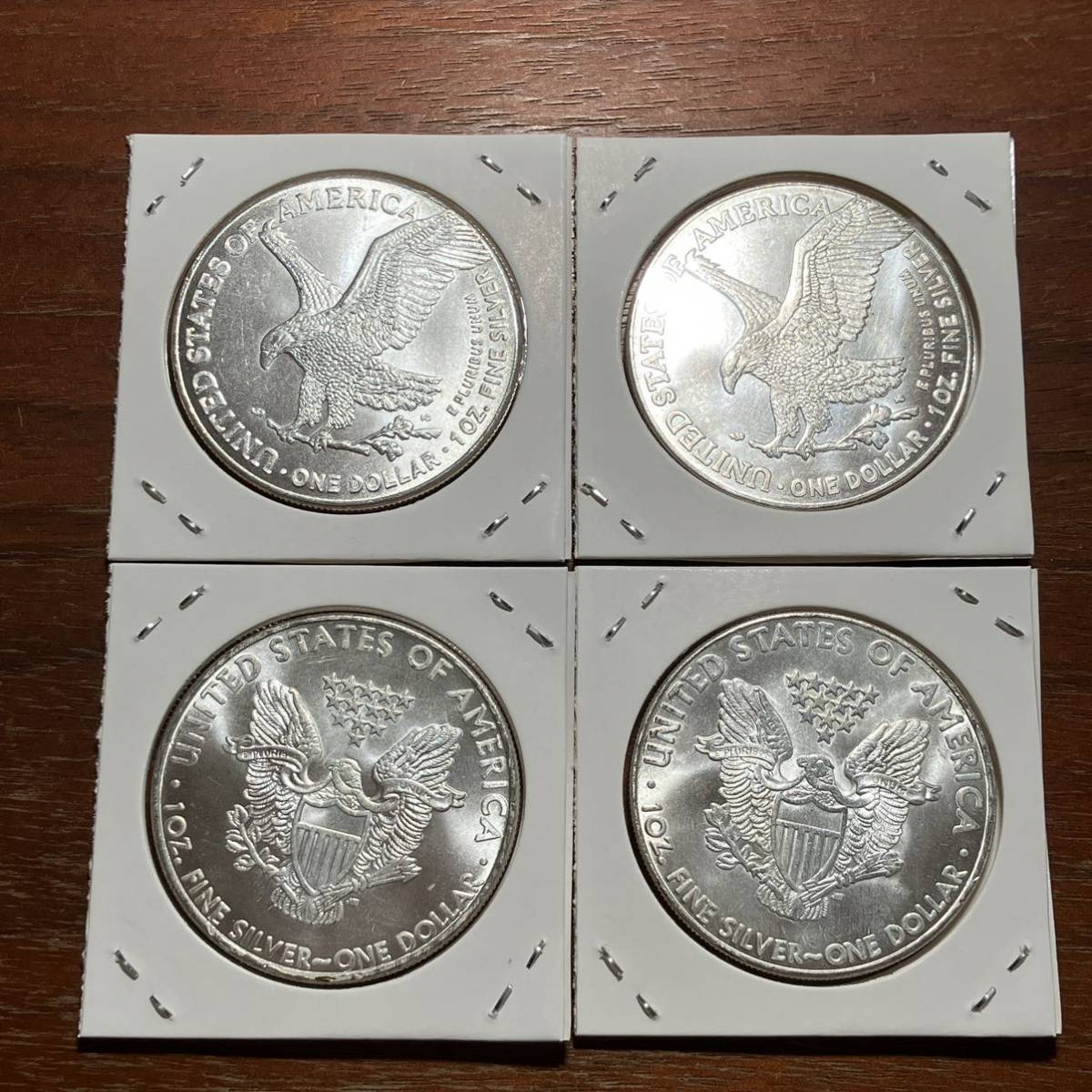 7149,,,アメリカコイン4枚　ウォーキングリバティ　ONE DOLLAR　イーグル　銀貨_画像4