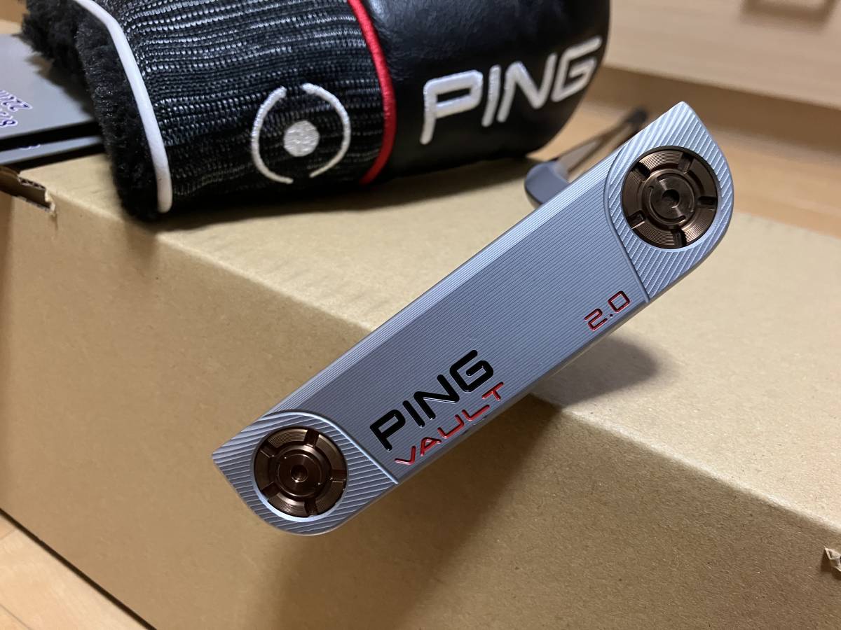 超美品 PING VAULT 2.0 ZB 34インチ　おまけ：PING グローブ ONE SIZE　ピン　パター　ヴォルト2.０_画像1