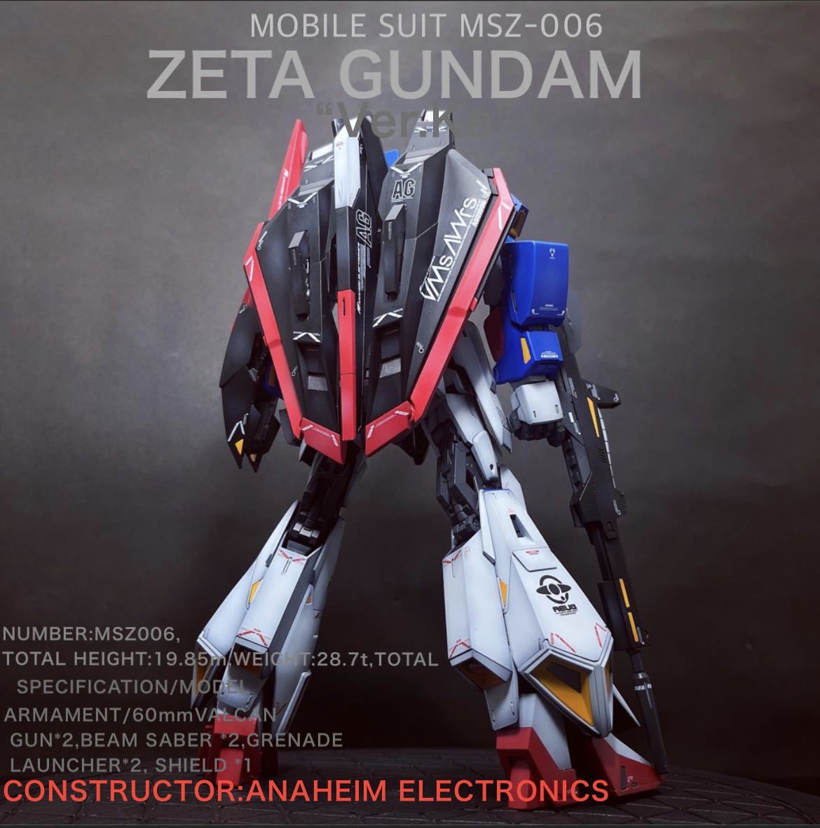 【ガンプラ完成品】MG MSZ-006 ZETA GUNDAM “Ver.Ka”_画像4